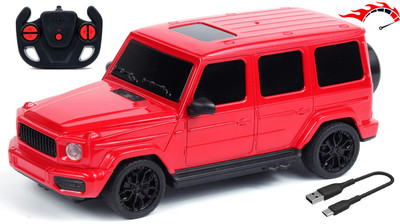 frendo High Speed 1:24 Rechargeable C type charging Mini Remote Control Racing Car G_W(Red & Black)