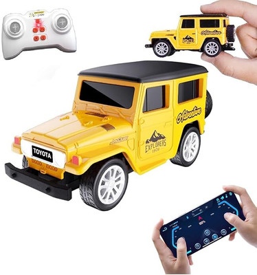 Bestie Toys 1:64 Scale Remote Control Car and App Control Off-Road RC Car - 2.4GHz - Three S(Multicolor)