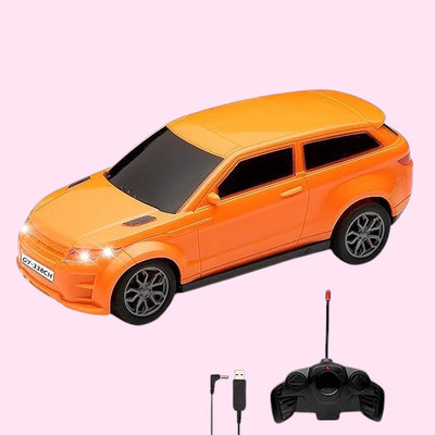 AS TRADERS 3D Famous Car Rechargeable Remote Control Toy O4(Orange)