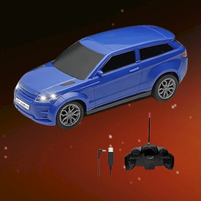 AS TRADERS 3D Famous Car Rechargeable Remote Control Toy B7(Blue)
