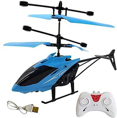 BMT 2 pack of Rechargeable Helicopter with Remote Control (Random colours)(Multicolor)