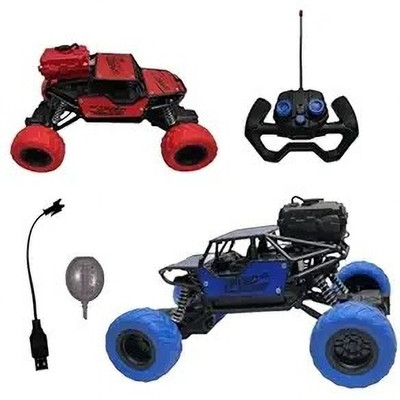 Nickspool Remote Control Dual Motor Off-Road Monster Truck 1:18 Rock Crawler Smoke Spray(Multicolor)
