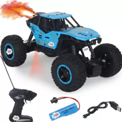 Tenmar Smoke Controlled Rock Crawler RC Monster Truck BLU7R(Blue)