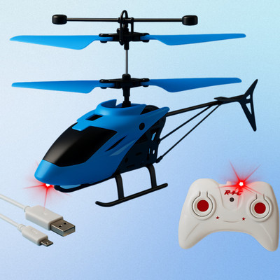 Vezimon Gravity Sensor Toy Remote Control Helicopter for Kids(Blue Colour)