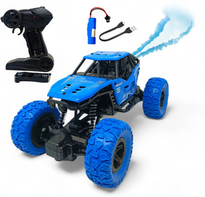 ZODZE Metal Body Rechargeable Remote Control Rock Crawler Car for kids_C21(Blue)