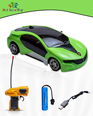 Toodles Presents- Rechargeable High Speed Racing RC Car For Kids.(Green)