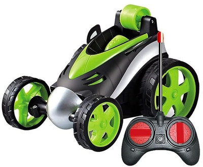 wishhuttoys Mini Stunt Remote Control Rotating Car Rechargeable Racing Car Toy For Kids(Multicolor)