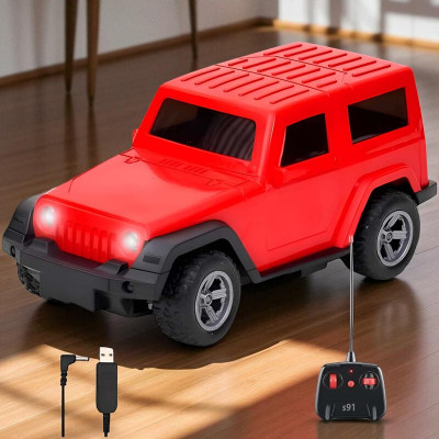 Just97 Remote control Thar Rechargable RC Toys For Kids With Music_J20(Red)