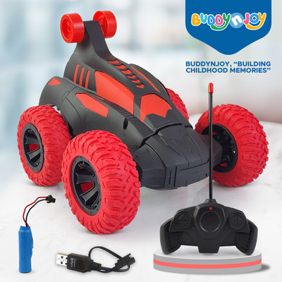 Buddynjoy High Performance RC Stunt Car for Kids 3+ Year(Black)