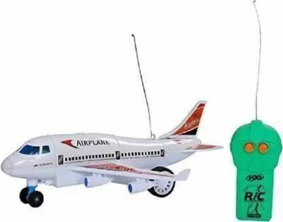 GOSHOPPE ENTERPRISES Remote Control Battery Operated Small Plastic Airplane Toy Radio Control Running(Multicolor)