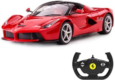 AS TRADERS Rechargeable Ferrari Style Remote Control Car With Opening Doors_RC64(Red)