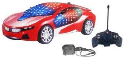 BMT Chargeable 3D Remote Control Lightning Famous Car(Red)