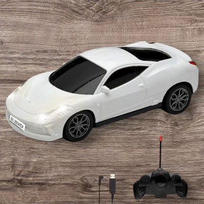 AS TRADERS Famous Car Rechargeable Remote Control Toy W36(White)