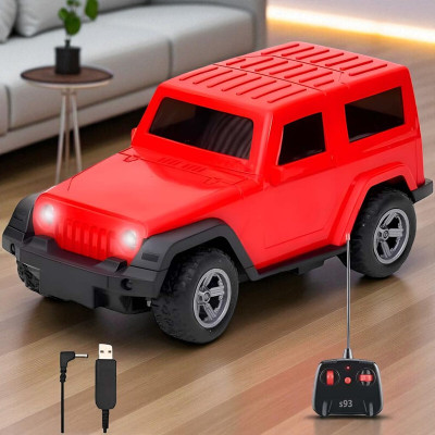 Just97 Remote control Thar Rechargable RC Toys For Kids With Music_J22(Red)