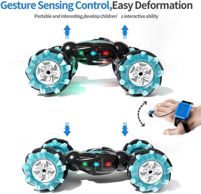 JOYWHIZ Gesture Sensor Stunt Car Double Sided Rotating 4WD 2.4GHz Twisting Vehicle SC02(Multicolor)