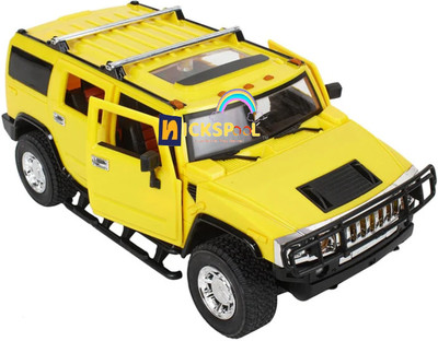 Nickspool Remote Control Rechargeable Hummer car with Opening Doors for Sound & Light Toys(Multicolor)