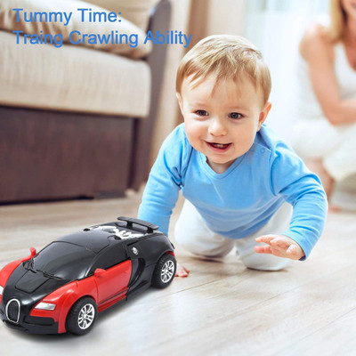 Vezimon Auto deformation robot car (NO REMOTE), transformation 2 in 1 robot car(Red, Black)