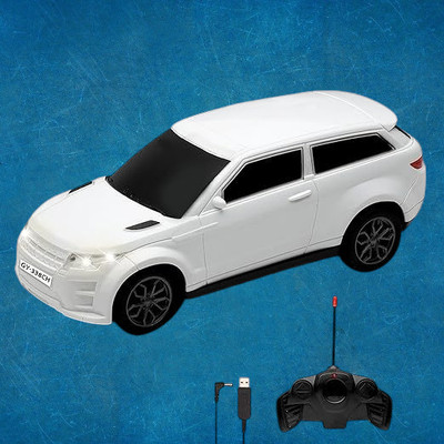 AS TRADERS 3D Famous Car Rechargeable Remote Control Toy W21(White)