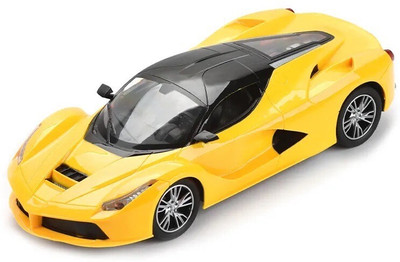 KAVANA USB Rechargeable Racing RC Car | High Speed Remote Control Toy(Yellow)