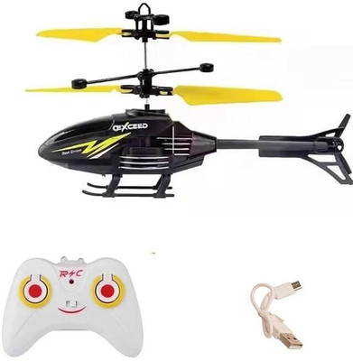 VRION Remote Control Helicopter Flying Helicopter(Yellow)
