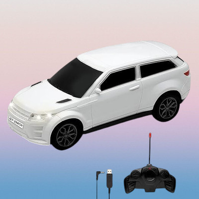 TOYACHI 3D Famous Car Rechargeable Remote Control Toy W23(White)