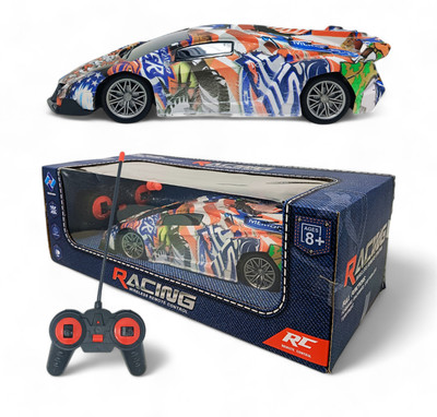 FANSEEKART Designer Printed High-Speed Remote Control Car with Lights for kids_53(Multicolor)