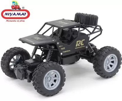 Amaflip Remote Controlled Rock Crawler Plastic Sports Car (Black)(Black)