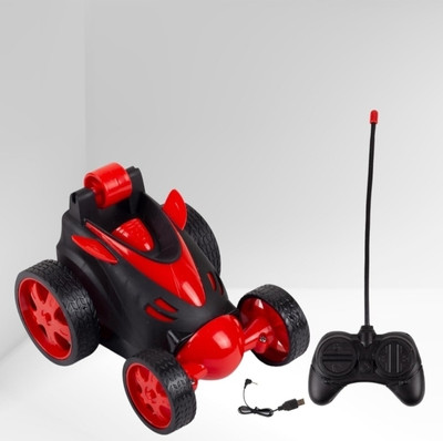 Rachna enterprise Remote Control Stunt Car Toy for Kids 360 Degree Rotating Front Tyre Multicolor(Multicolor)