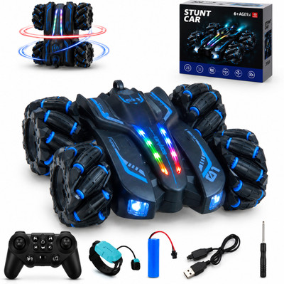 MEMOBEES Remote Control Double Smoke 360°Drifter | Stunt Racing Car(Multicolor)