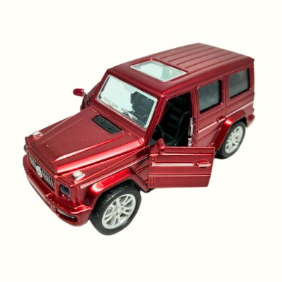 bonytoys Alloy Metal 1:36 700 SUV Pull-Back and Openable Door Toy Car for kids(Red)