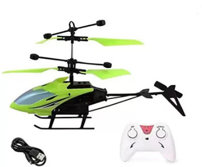 BMT Remote Control Exceed Sensor Helicopter Toy with Charger for Kids (green)(Green)