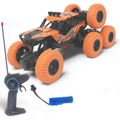 FANSEEKART Big Size 1:18 Monster Truck 8 wheels Remote Control Car 4WD rock Crawler_FF8(Multicolor)