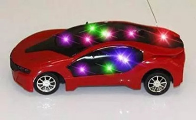 Tenmar Wireless Remote Control Fast Modern Car With 3D Light CAR_RC_RED6 (Red)(White)