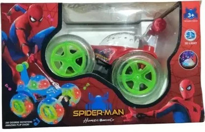 JOYWHIZ Best Stunt Car 360° Twisting Remote Control for Kids Music ,Lights_79(Multicolor)
