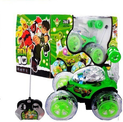 Toodles New_Rechargeable Twisting Stunt Car With 360 Degrees Rotation G40(Green)