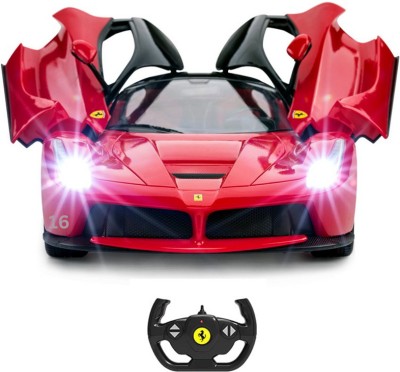 AS TRADERS Rechargeable Ferrari Style Remote Control Car With Opening Doors_RC27(Red)
