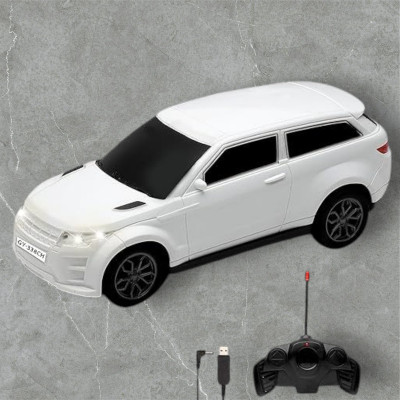 AS TRADERS 3D Famous Car Rechargeable Remote Control Toy W20(White)