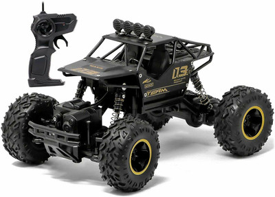 NIYAMAT Remote Control Plastic Racing Car, Rock Crawler 4 Wheel(multi color)(Black)