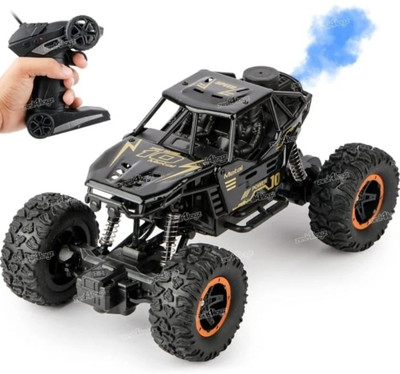 RNAV Remote Control Car For Kids With Mist Smoke Effect 2 Wd Climbing Car For Kids(Black)