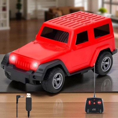 Just97 Remote control Thar Rechargable RC Toys For Kids With Music_J27(Red)