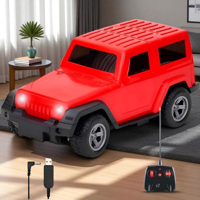 SNM97 Remote control Thar Rechargable RC Toys For Kids With Music_I25(Red)