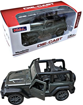 Ruhani Toys & Gift Gallery Die Cast Metal Mini Thar Car Toy Open Door(Black)