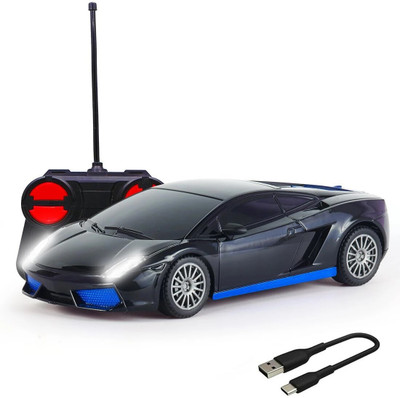 Wembley Remote Control Car for Kids Rechargeable Mini RC Car High Speed Racing Car Toys(Black, Blue)