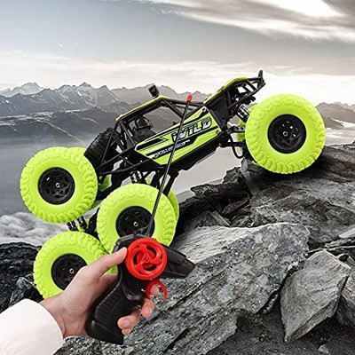 fizz 8 wheel RC Monster Truck Rock Crawler 4WD Climbing Remote Control Car(Multicolor)