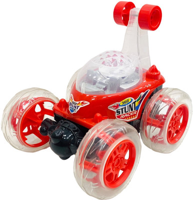 Mahi Zone Remote Control Car 360 Degree Rolling Stunt Car with light & Music for Kids(Red)