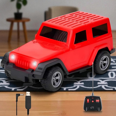 Just97 Remote control Thar Rechargable RC Toys For Kids With Music_I97(Red)