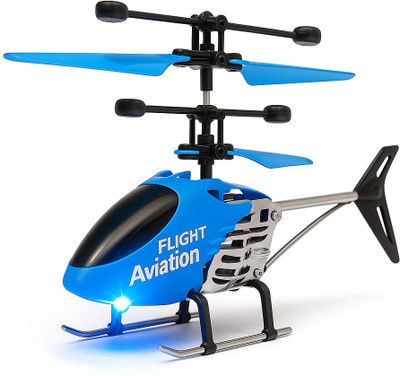 SuNZita Big Remote control toy helicopter with 3d lights and charging cable steel body(Multicolor)