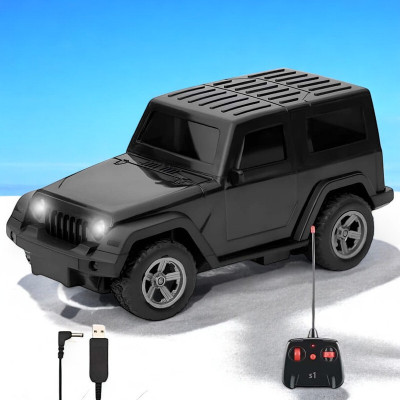 Just97 Remote control Thar Rechargable RC Toys For Kids With Music_B95(Black)