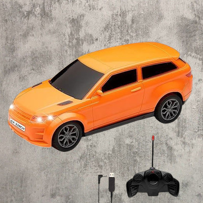 AS TRADERS 3D Famous Car Rechargeable Remote Control Toy O25(Orange)
