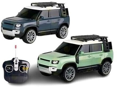 RAGHAV ENTERPRISES Remote Control Defender Rc Car,Led Lights Rechargeable Battery AllTerrain Tires(Multicolor)